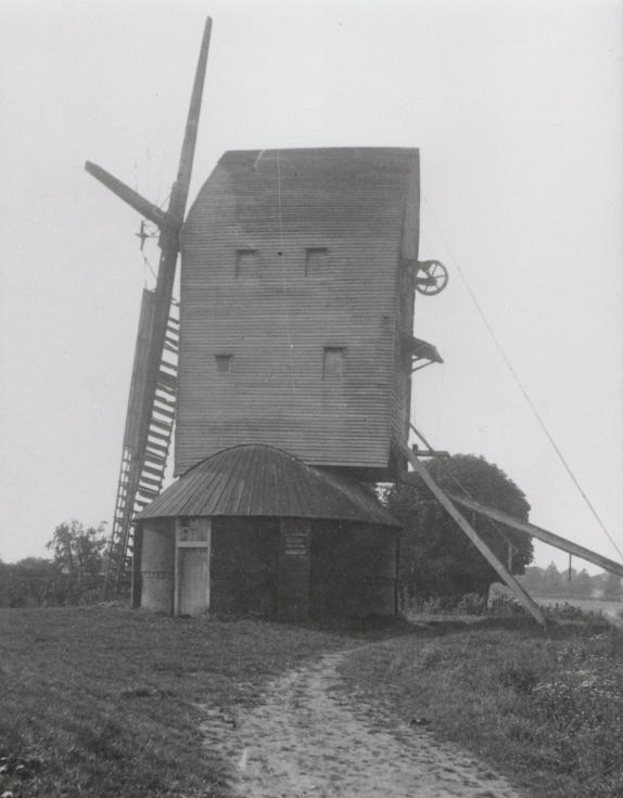 The mill on a 1906 postcard, in black and white